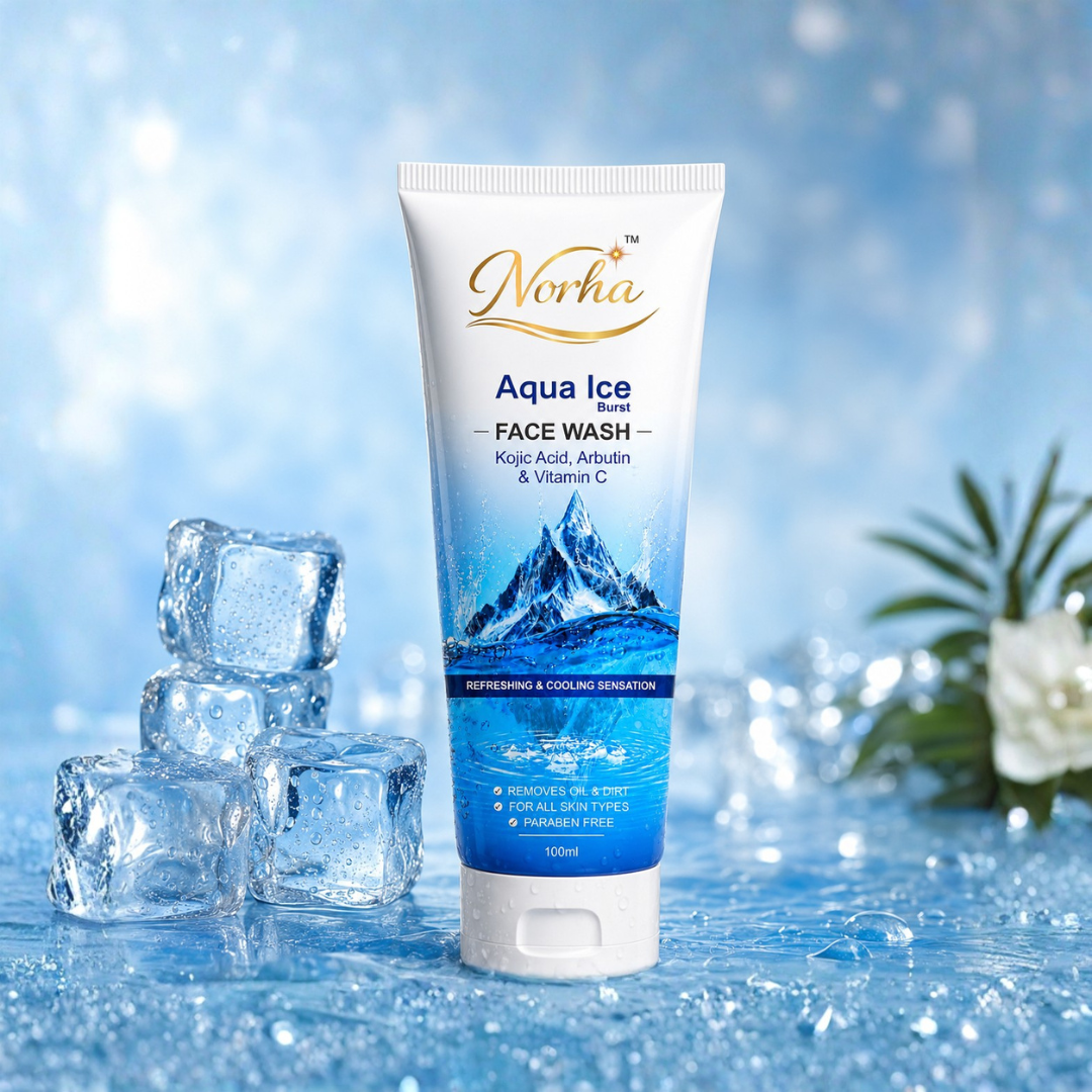 Norha Aqua Ice Face Wash – 100ml | Gentle Daily Cleanser