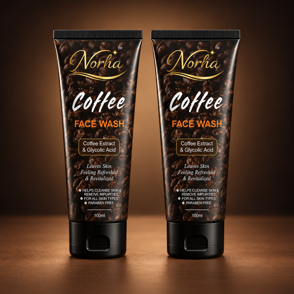 Norha Coffee Face Wash Combo – Pack of 2 | Gentle Daily Cleanser