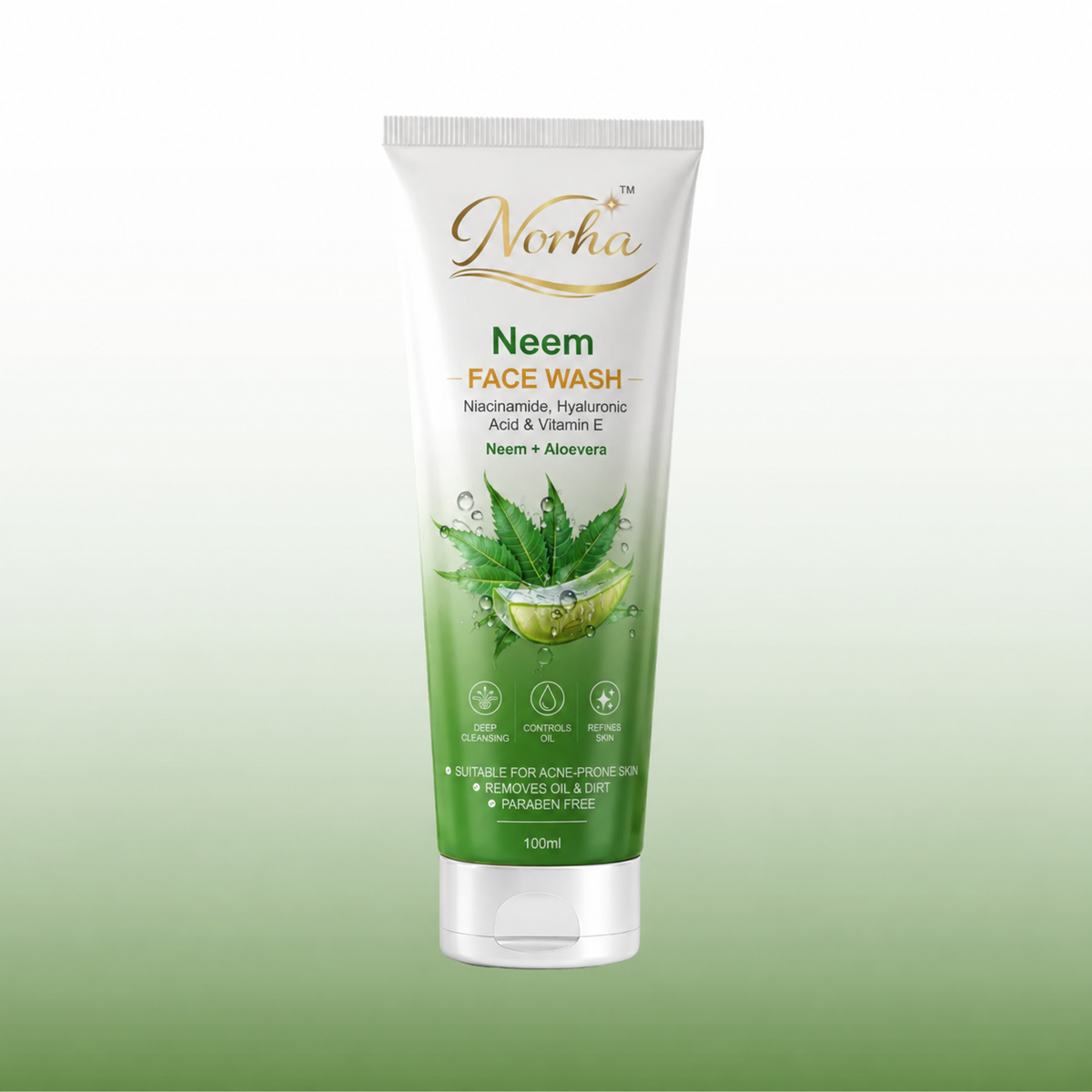 Norha Neem + Aqua Ice Face Wash Combo – Pack of 2