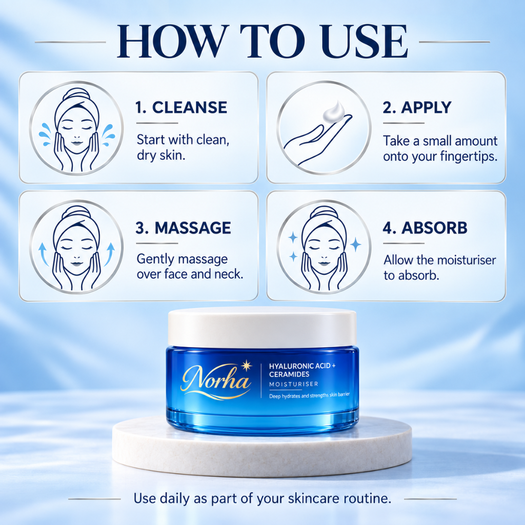Norha Hyaluronic Acid Moisturizer | Intense Hydration & Skin Plumping