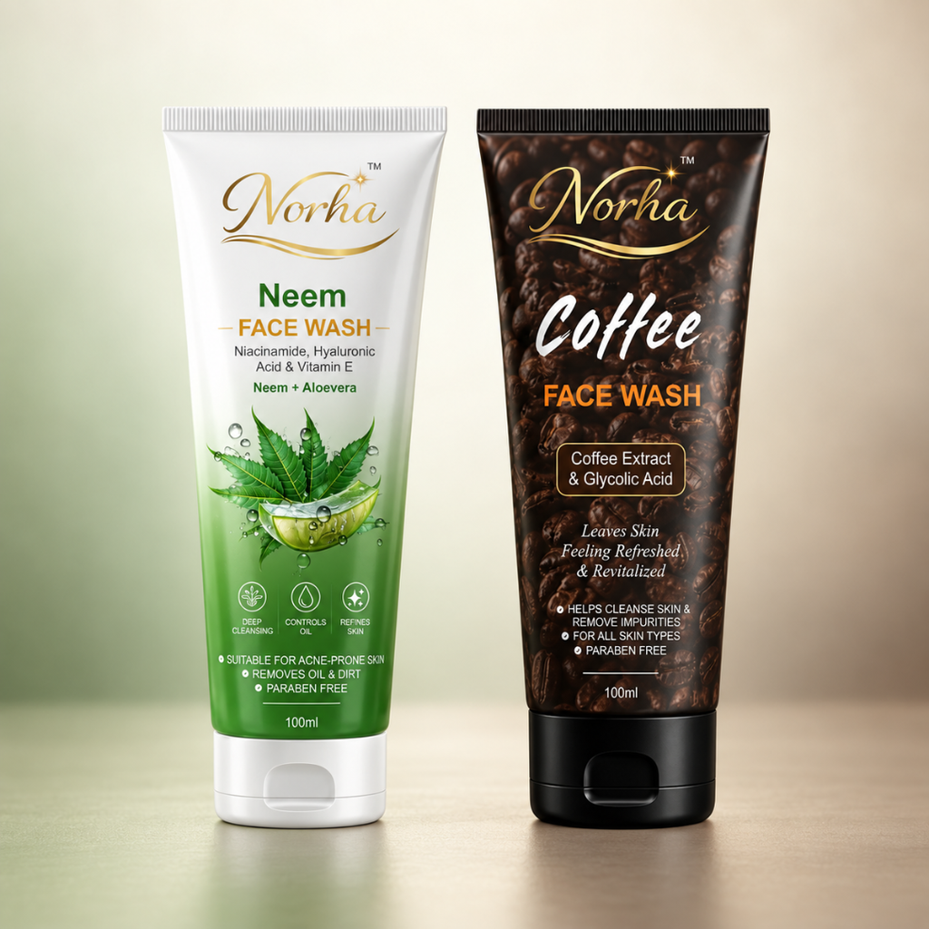 Norha Neem + Coffee Face Wash Combo – Pack of 2