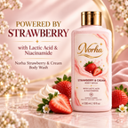 Norha Strawberry & Cream Body Wash | Nourishing Daily Cleanser
