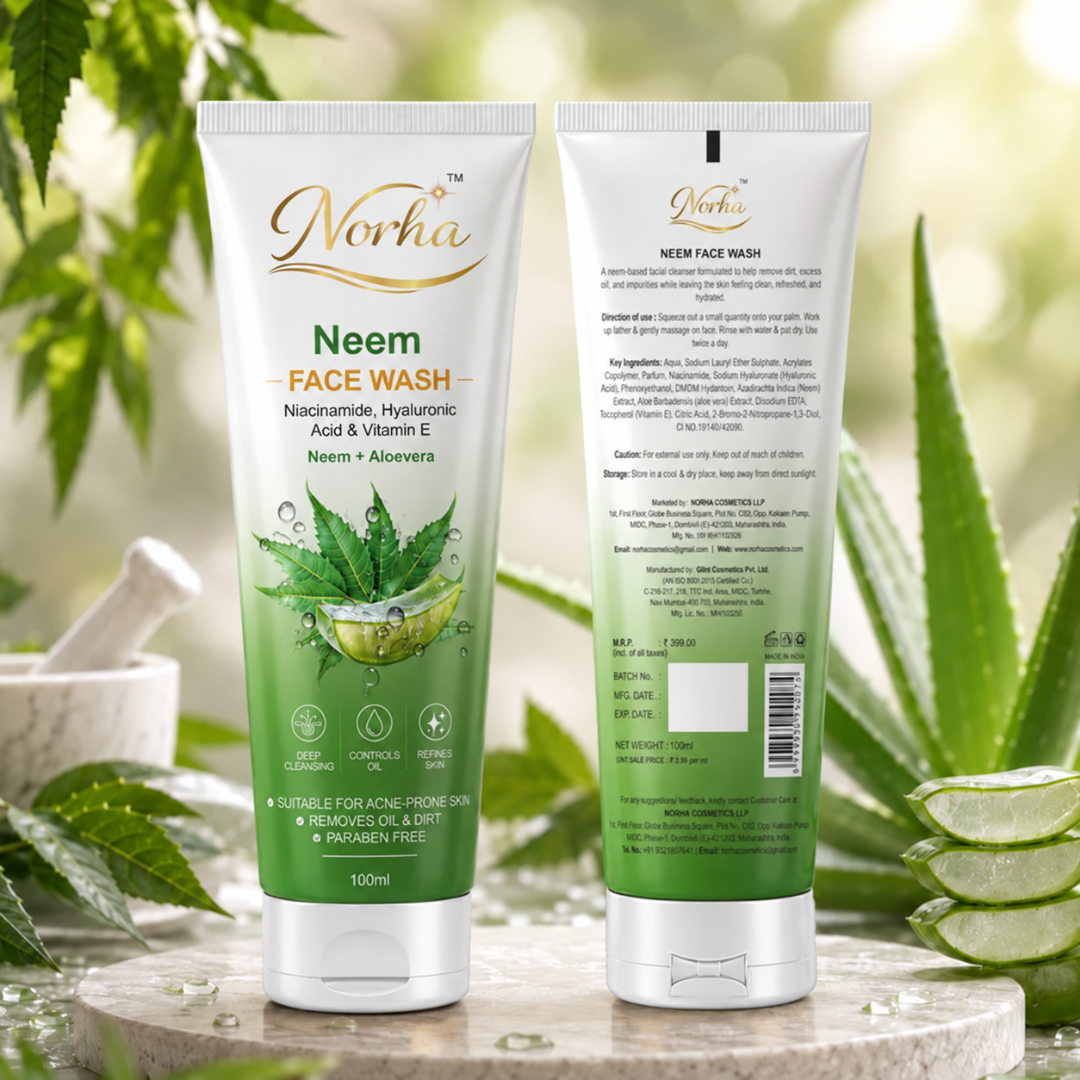 Norha Neem Face Wash Combo – Pack of 2 | Gentle Daily Cleanser