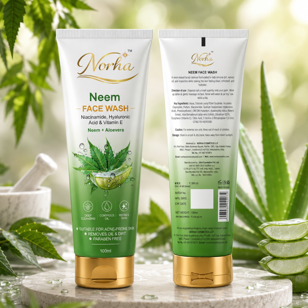 Norha Neem Face Wash – 100ml | Gentle Daily Cleanser